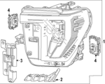 85720419 - : Headlamp Assembly for GMC: Sierra 2500 HD Image