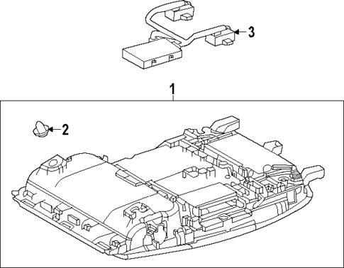 Overhead Console for 2025 Lexus NX350h #0
