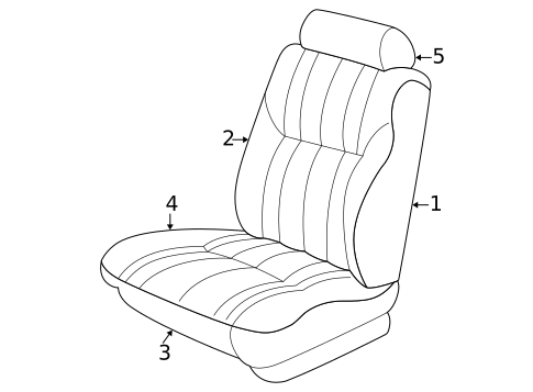 Front Seat Components for 2002 Chrysler Concorde #1