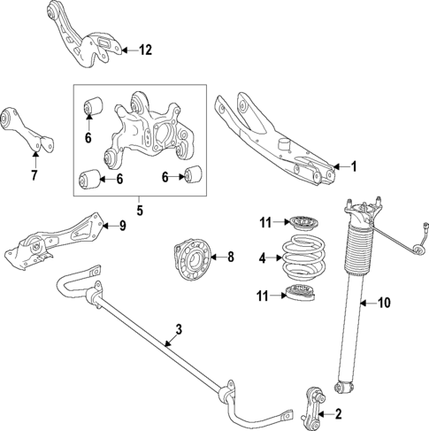 Rear Suspension for 2021 Mercedes-Benz A 35 AMG&reg; #3