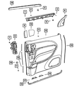 5XR76DX9AA - Interior Trim: Window Shade Hook for Mopar Image