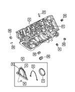 5139102AC - Engine 5.7L Eight Cylinder: Short Block Engine for Mopar Image image