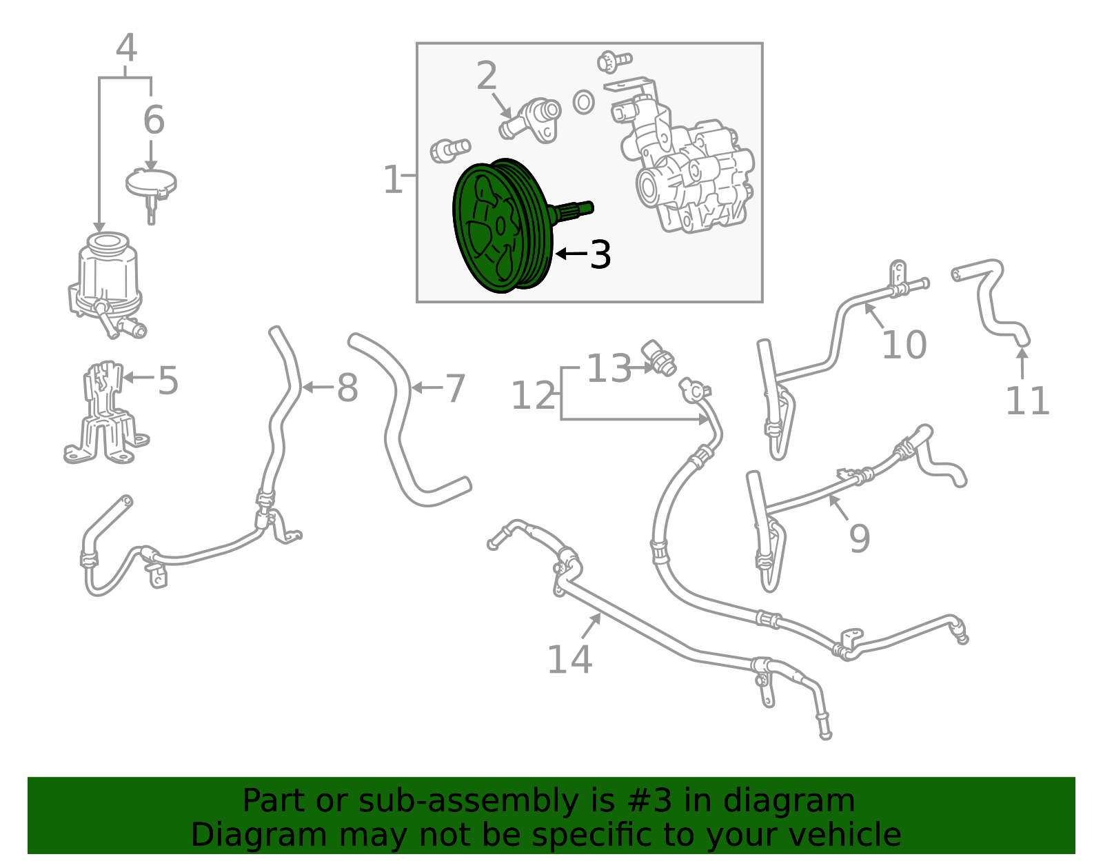 2009-2024 Toyota Pulley 44303-60020 | Toyota Parts Center