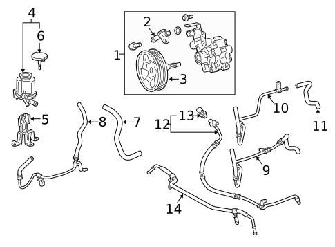 Pump & Hoses for 2016 Toyota 4Runner #0