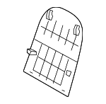 883901G110281 - Body: Seat Back Panel for Kia: Rio, Rio5 Image
