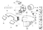 13717555288 - Fuel Preparation System: Intake Muffler for BMW Image