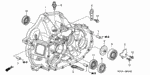 21000PZF305 - Transmission - Manual: CASE, CLUTCH for Honda Image