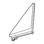 95C845114D - : Vent Window Assembly for Porsche: Macan Image