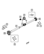 4593866AC - All Wheel Drive; Differential and Drive Line: Drive Shaft for Mopar Image