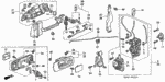 93500030080H - Body/Air Conditioning: SCREW, PAN (3X8) for Honda Image