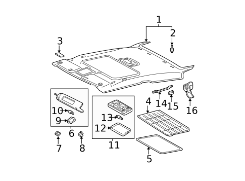 Interior Trim - Convertible Top for 2005 Toyota Solara #1