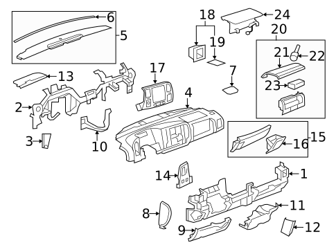 Instrument Panel for 2011 Chevrolet Silverado 3500 HD #2