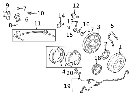 Brake Components for 2004 Toyota Tacoma #0
