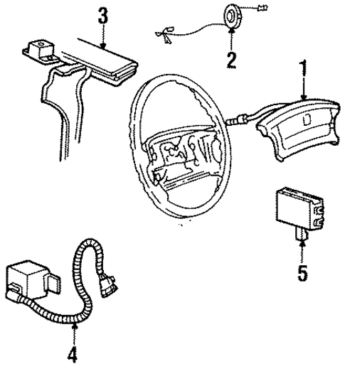 Air Bag Components for 1996 Pontiac Grand Prix #0