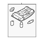 8T09471406PS - Body: Dome Lamp for Audi: A4, A4 Quattro, A5 Quattro, allroad, Q5, RS5, S4, S5, SQ5 Image