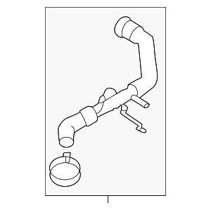 KM7792 - Belts &amp; Cooling: Motorcraft™ Radiator Coolant Hose for Ford: Bronco, Ranger Image