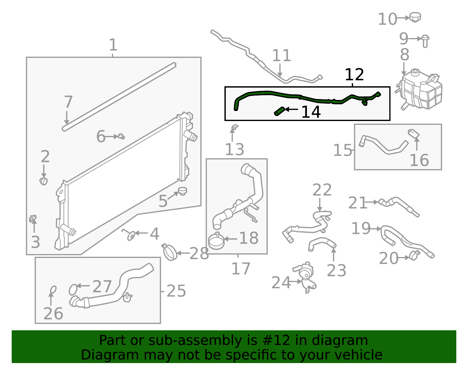 MB3Z-8063-B - High-Quality Engine Coolant Overflow Hose for AutoNation ...