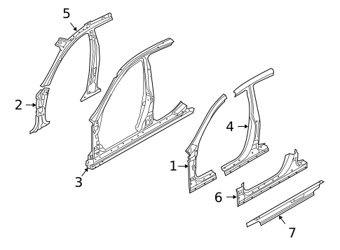 Hinge Pillar for 2012 Hyundai Genesis #0