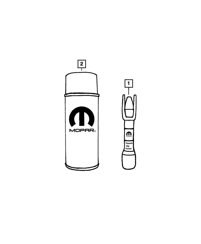6103084AA - Mopar Accessories - Component Parts: Touch Up Brush Paint for Mopar Image