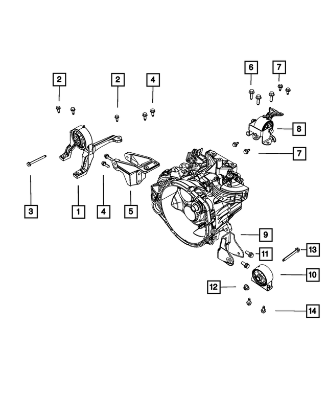 4854670AC - : Torque Reaction Bracket for Mopar Image