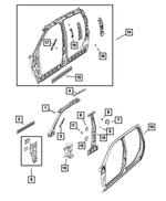 55372330AA - Body Sheet Metal Except Doors: Sill Reinforcement for Dodge: Ram 1500 | Ram: 1500, 1500 Classic, 2500, 3500 Image