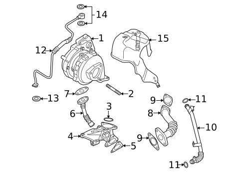 Turbocharger & Components for 2010 Volkswagen Touareg #0