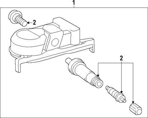 Tire Pressure Monitor Components for 2025 Toyota Crown #0