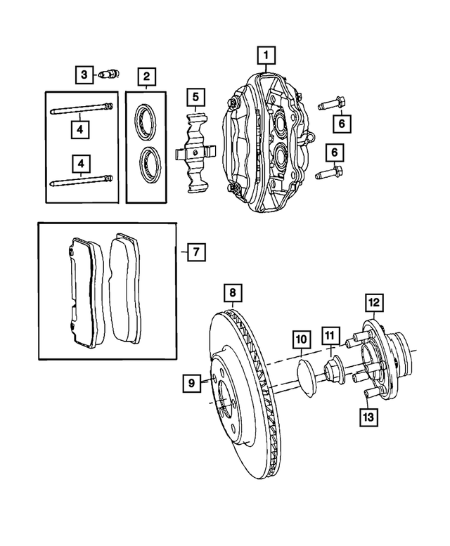 5174318AA - Brakes: Disc Brake Boot Kit for Mopar Image