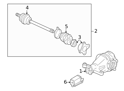 Axle & Differential for 2004 Mitsubishi Montero #0