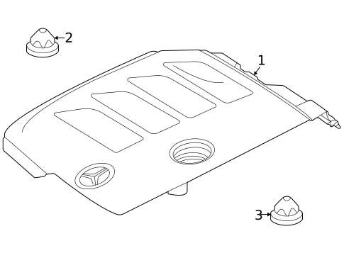 Engine Appearance Cover for 2021 Mercedes-Benz GLE350 #0