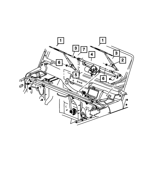 68002393AA - Electrical: Front Wiper Blade for Mopar Image