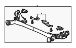42100T5RA12 - : 2015-2020 Honda Fit - Beam Assembly Rear Axle for Honda: Fit Image