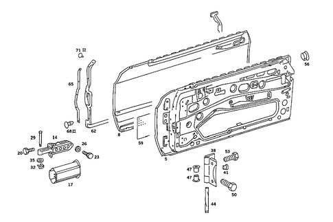 Front Doors for 1991 Mercedes-Benz 560SEC #0