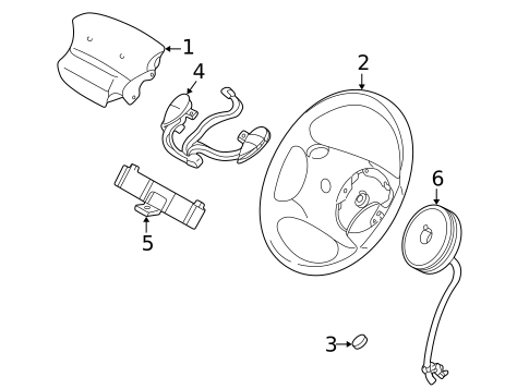 Steering Wheel & Trim for 2002 Ford Explorer Sport Trac #0