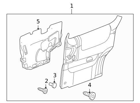 Interior Trim - Side Door for 2007 Buick Terraza #0