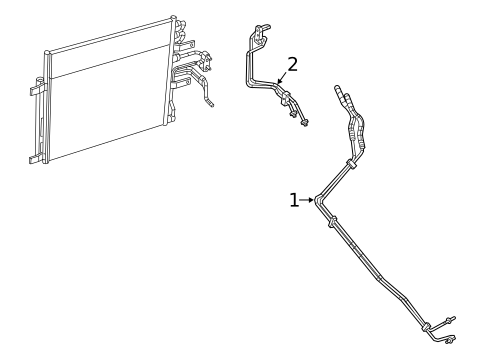 Trans Oil Cooler Lines for 2022 Ram 1500 Classic #0