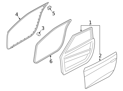 Door & Components for 2016 Hyundai Veloster #0