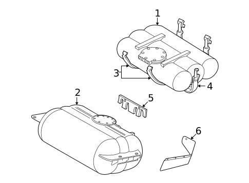 Fuel System Components for 1999 Dodge Ram 3500 Van #3