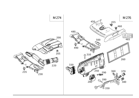 Gasoline Vehicle Air Intake for 2012 Mercedes-Benz GLK350 #0