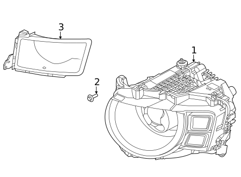 Headlamp Components for 2020 Land Rover Defender 90 #0