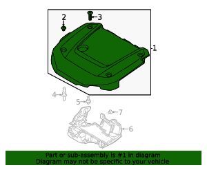 32335545 - High-Quality Engine Cover for 2022-2025 Volvo | AutoNation Parts