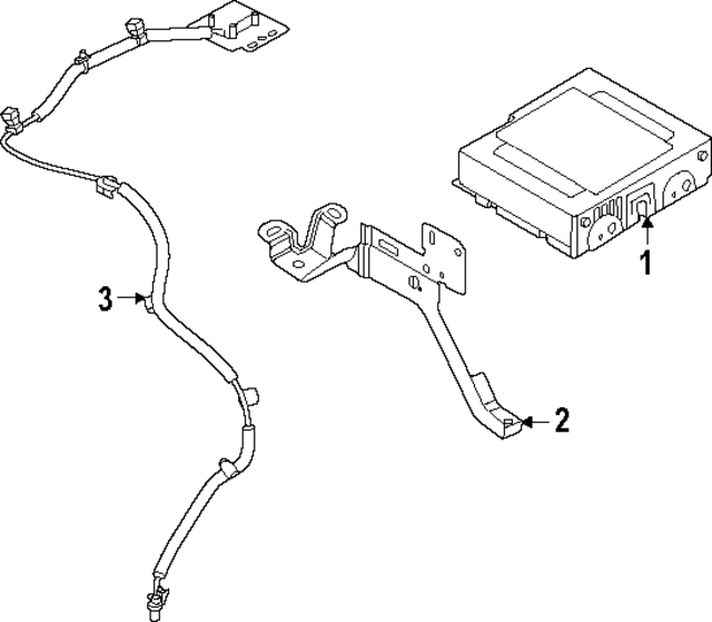 259157JA1B - Entertainment &amp; Telematics: GPS Navigation Control Module for INFINITI: QX80 Image