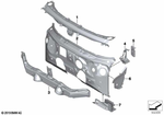 41007955543 - Bodywork: Cross Member, Splash Wall for BMW: 228, 228 xDrive, 228i, 228iX, M235 xDrive, M235iX Image image