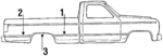 F1TZ1529076AA - Body: Front Molding for Ford: F-150, F-250, F-350 Image