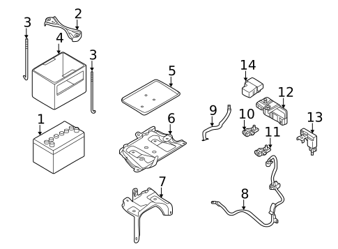 Battery for 2015 Nissan Quest #0
