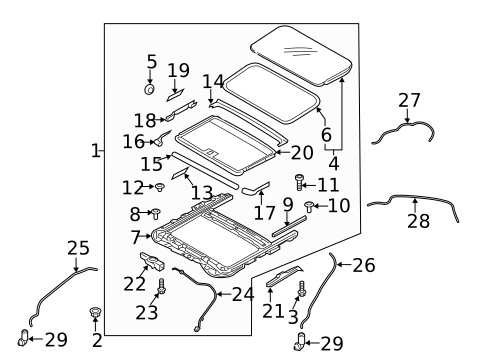 Sunroof for 2017 Genesis G90 #0