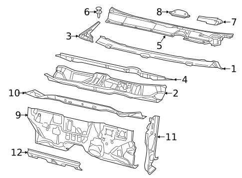 Cowl for 2016 Dodge Dart #0