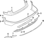 8W9807521F9B9 - : Lower Trim Panel for Audi: A4 allroad Image