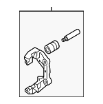 1J0615125A - Brakes: Carrier Assembly for Audi: A6, A6 Quattro, TT, TT Quattro Image