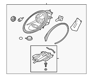 99163196853 - Electrical: Headlight Assembly for Porsche Image